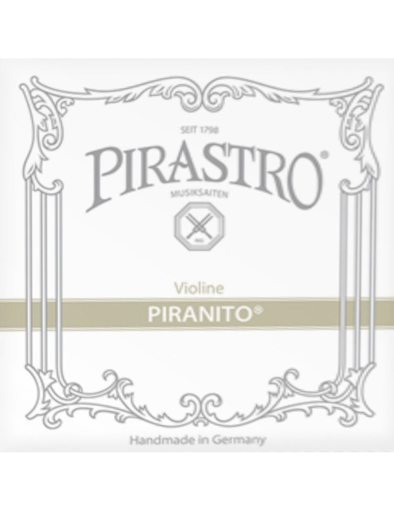Jeu de 4 cordes avec LA Acier chromé Violon Piranito  Pirastro