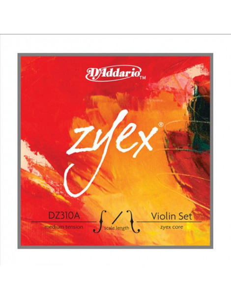Jeu de 4 cordes Violon Zyex Composite  D'Addario