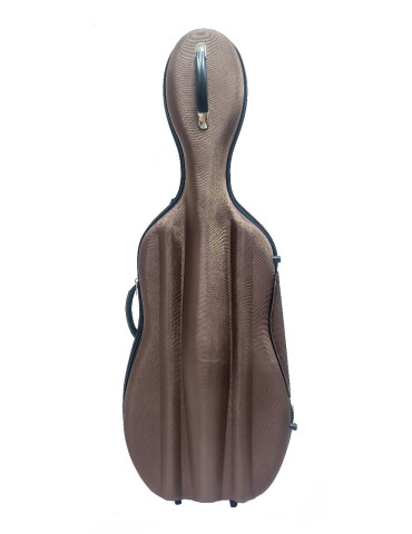 Etui Coque Nylon Rigide Violoncelle avec roulettes - OCCASION BRUN