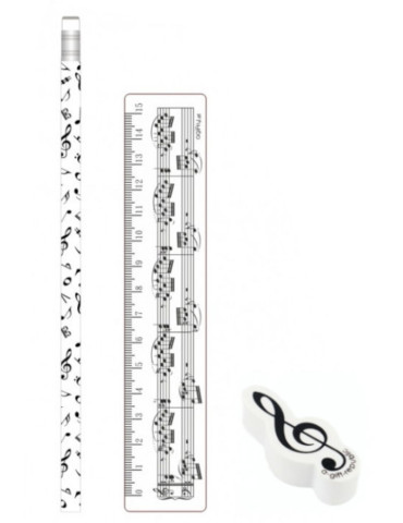 Set Papeterie motif partition de musique