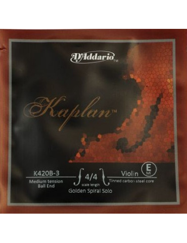 Corde Violon Kaplan Golden Spiral Solo K420 MI  D'Addario