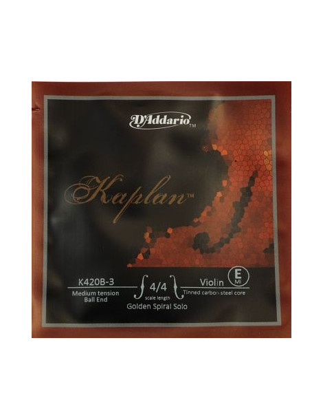 Corde Violon Kaplan Golden Spiral Solo K420 MI  D'Addario