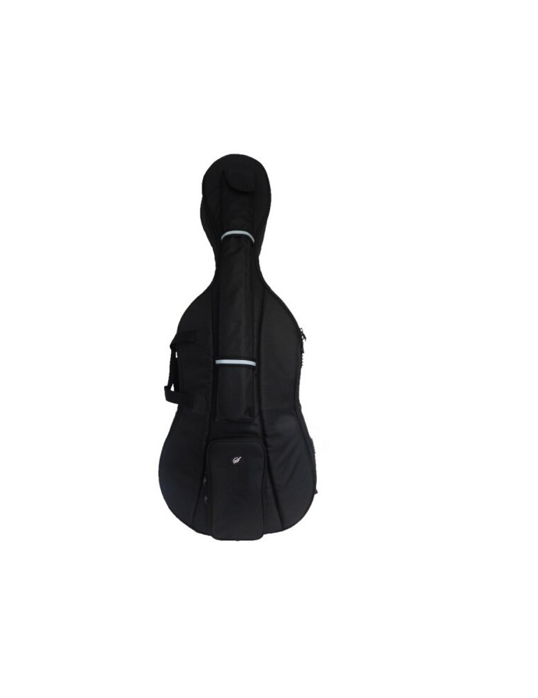 Housse Pour Violoncelle 1/4 – Modèle Classic CS 01 – Sac Rembourré Avec Poches Partitions Et Archet