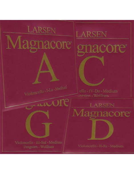 Jeu de 4 cordes Violoncelle Larsen Magnacore  Larsen