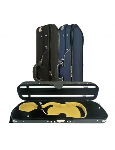 Etui Violon SEBIM Polycarbonate forme cello Alu brossé