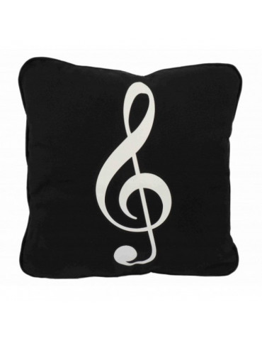 Coussin clef de sol 100% coton