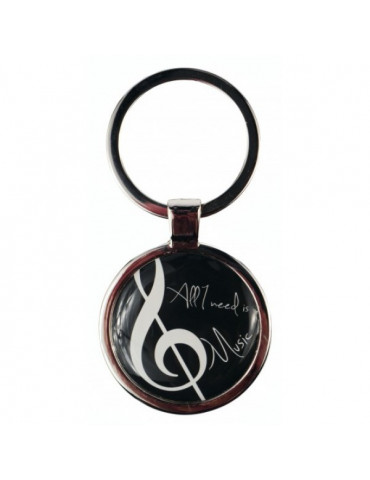Porte clef "All you need is Music"