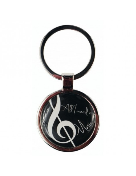 Porte clef "All you need is Music" PORTECLEF-NEED-MUSIC a-Gift-Republic