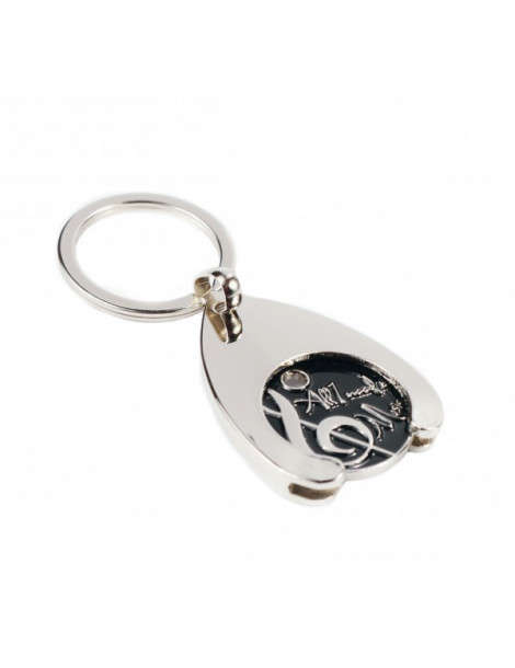 Porte clef "All you need is Music" avec jeton PORTE-CLEF-JETON a-Gift-Republic