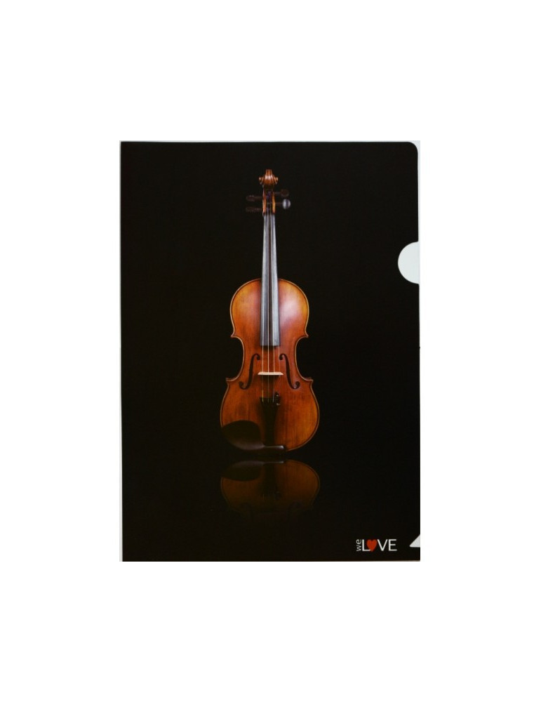 Pochette porte-partitions plastique violon noir POCHETTE-VIOLON a-Gift-Republic