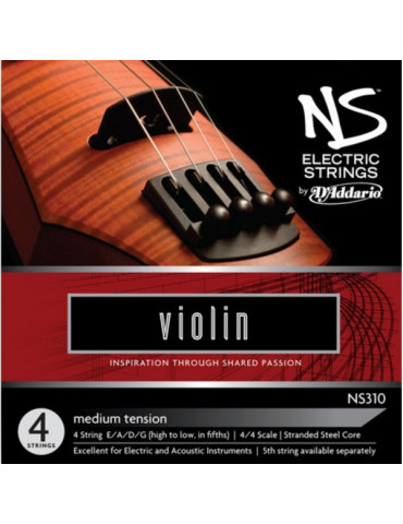 Jeu de 4 cordes Violon NS310 Electric