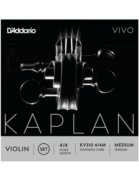 Jeu de 4 cordes Violon KAPLAN VIVO KV310  D'Addario
