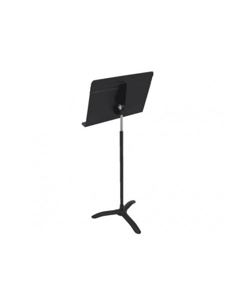 Pupitre Manhasset Voyager Noir 5206 - Pliable Et Portable Pour Musicien En Déplacement - Hauteur Réglable 26 à 48 Pouces