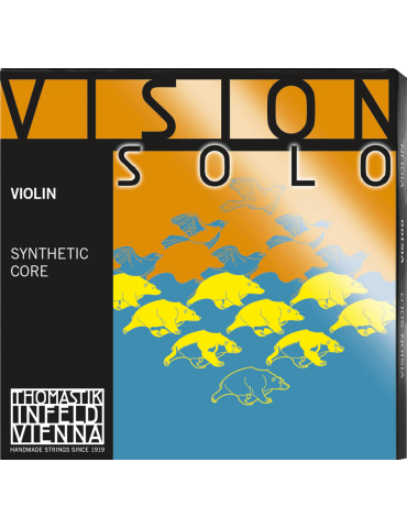 Jeu de 4 cordes avec RE Argent Violon Vision Solo