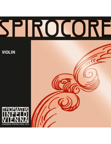 Jeu de 4 cordes Violon Spirocore avec Mi Acier