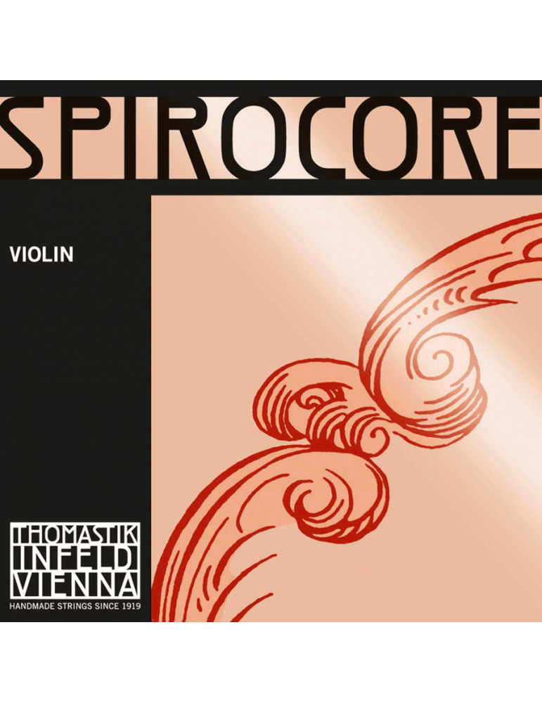 Jeu de 4 cordes Violon Spirocore avec Mi Acier  Thomastik