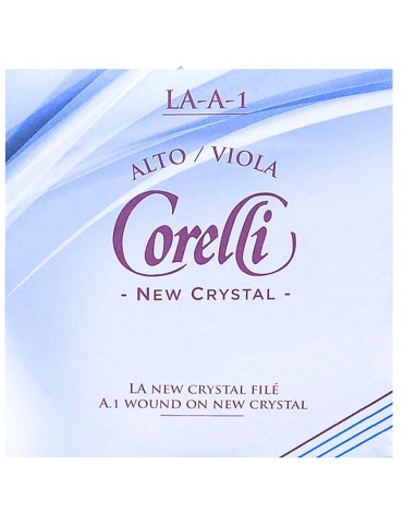 Jeu de 4 cordes avec LA filé sur acier Alto Crystal  Corelli