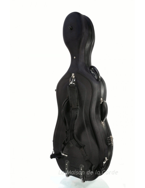 Etuis-Housses - Etui Coque Nylon Rigide Violoncelle avec roulettes - OCCASION BRUN -  - Sebim - La Maison de la Corde