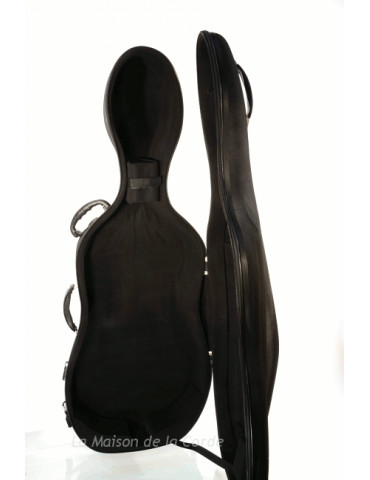 Etuis-Housses - Etui Coque Nylon Rigide Violoncelle avec roulettes - OCCASION BRUN -  - Sebim - La Maison de la Corde