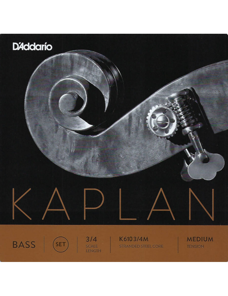 Jeu de 4 cordes Contrebasse Kaplan Orchestre  D'Addario