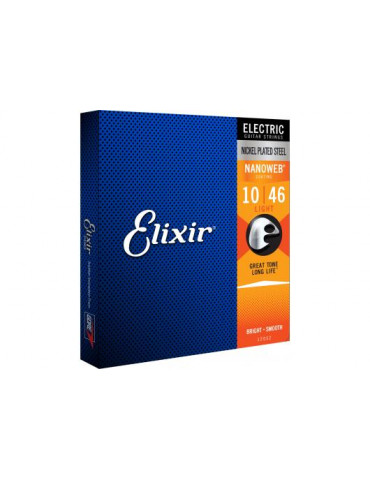 Jeux cordes Guitare electrique Elixir 12052 NANOWEB Light