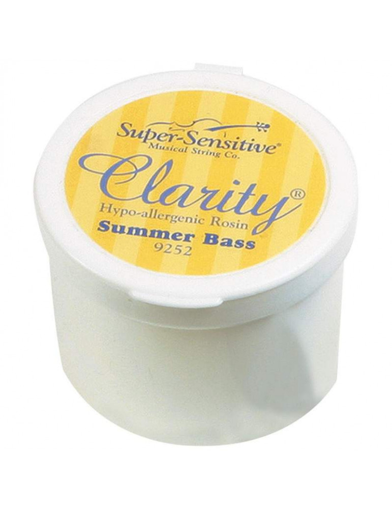 Colophane Super-Sensitive Clarity Contrebasse Summer hypoallergenique 860730 Super-Sensitive
