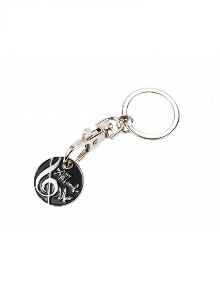 Porte clef "All you need is Music" avec jeton suspendu K1046 a-Gift-Republic