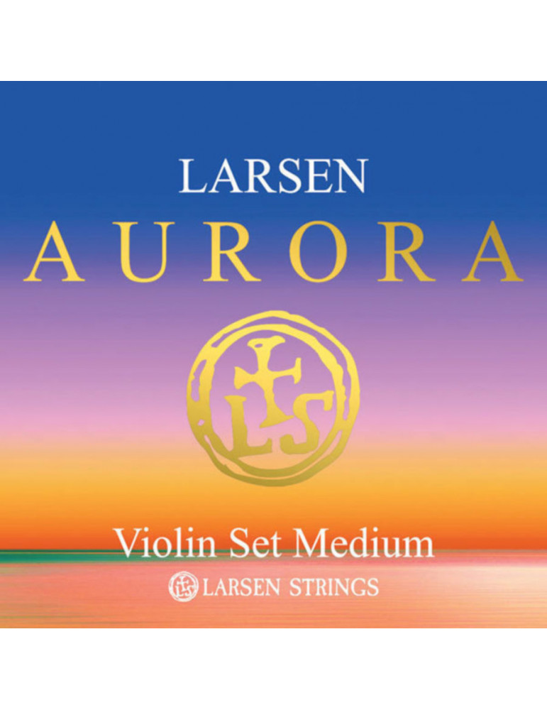 Jeu de 4 cordes Violon Aurora RE Alu  Larsen