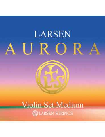Jeu de 4 cordes Violon Aurora RE Argent  Larsen