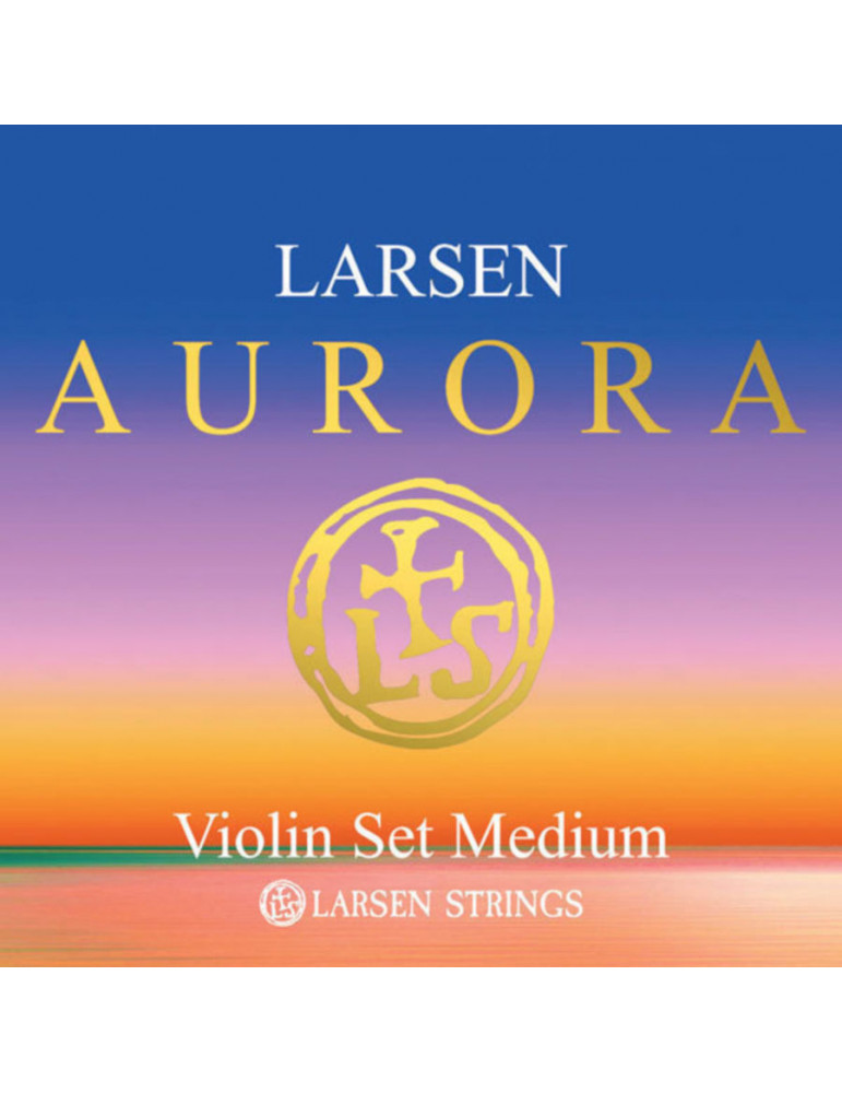 Jeu de 4 cordes Violon Aurora RE Argent  Larsen