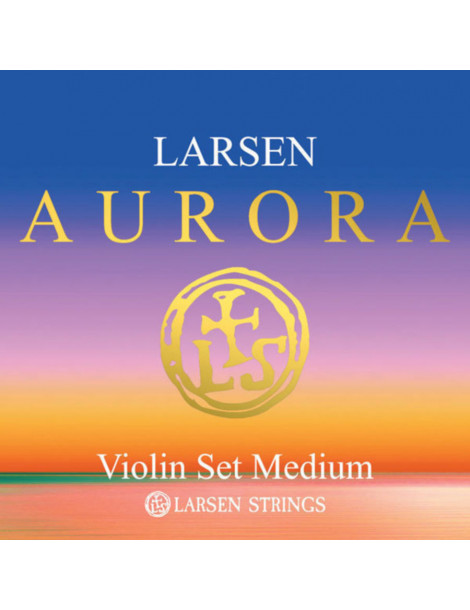 Jeu de 4 cordes Violon Aurora RE Argent  Larsen