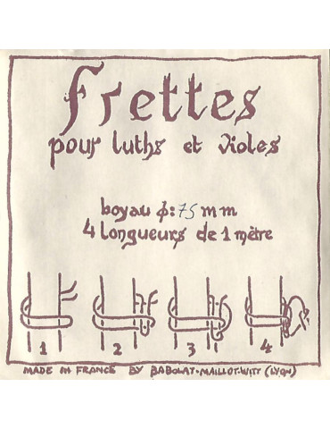 Frettes boyau pour Luths et Violes