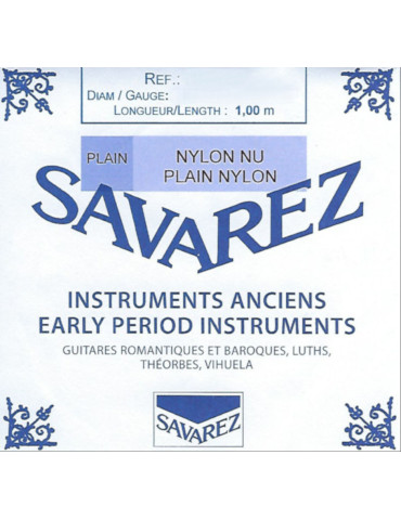 Jeu Savarez Nylon Guitare Baroque