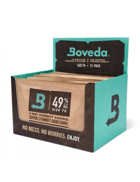 Humidificateur d'étui Boveda - Lot de 12 Sachets recharge 49% B49-70-OWC BOVEDA