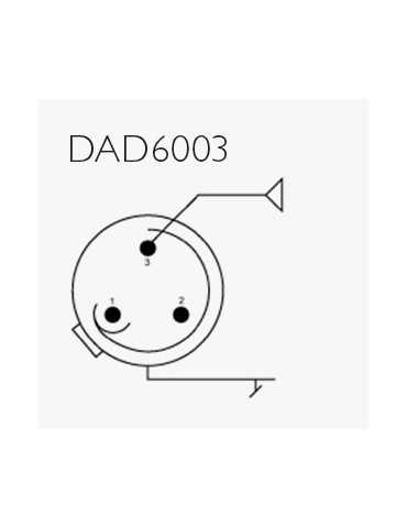 Adaptateur DPA microDot-LEMO3 (DAD6003) DAD6003 DPA