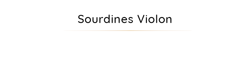 Sourdines pour violon