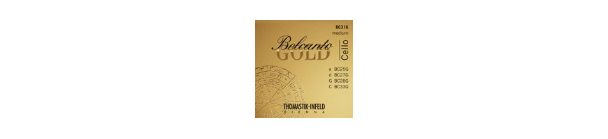 Cordes violoncelle Belcanto gold