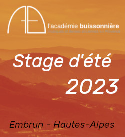 Academie buissoniere embrun 2023 2023