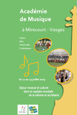 Académie de musqiue de Mirecourt