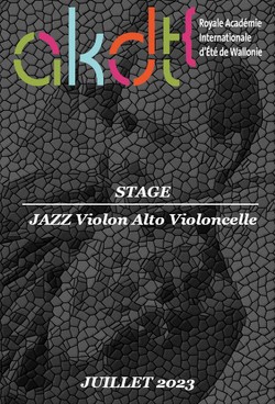 stage AKDT Jazz violon alto violoncelle Belgique 2023