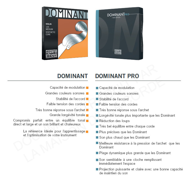 Comparatif Dominant Pro et Dominant