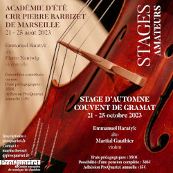 Stage PROQUARTET CRR Marseille 2023